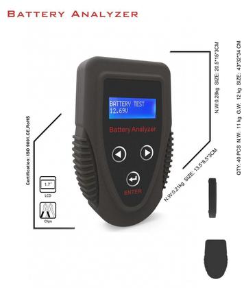 Imagem de Analisador De Bateria De Carro Lcd Diagnóstico Digital