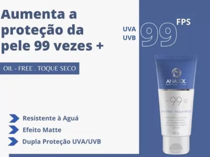 Imagem de Anasol Protetor Solar Facial Fps 99 Toque Seco 60G - Dahuer