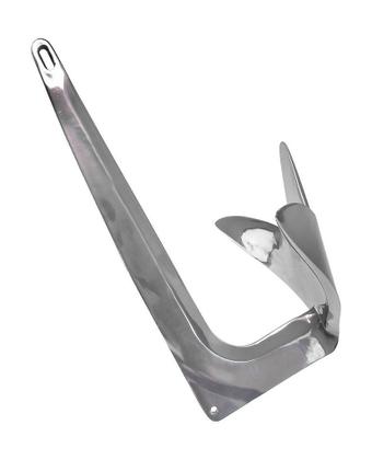 Imagem de Âncora Bruce Aço Inox 7,5 Kg Alto Brilho Para Lancha Barco