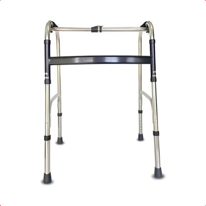 Imagem de Andador Adulto Idoso Dobrável Regulável Alumínio Supermedy