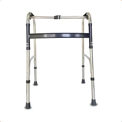 Imagem de Andador Adulto Idoso Dobrável Regulável Alumínio Supermedy