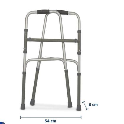 Imagem de Andador Alumínio com Barra Fixo Móvel e Dobrável D10 Pop Dellamed Andador Para idoso