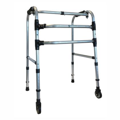 Imagem de Andador Articulado 3Barras Rodas Regulável 150kg Sequencial