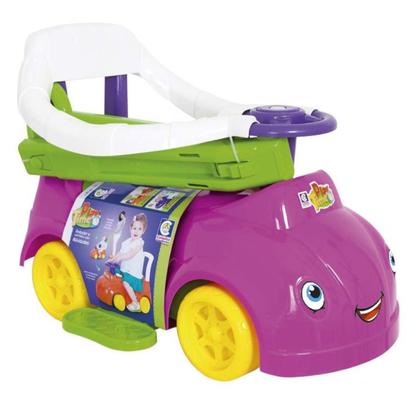 Imagem de Andador Carrinho Play Time com Empurrador Rosa para Bebê