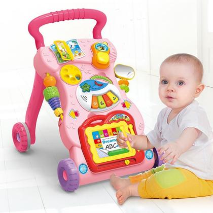 Imagem de Andador de bebe Infantil Educativo Musical Wakaii Rosa