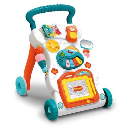 Imagem de Andador de Bebê Infantil Menino Com Teclado Musical Brinquedo Educativo