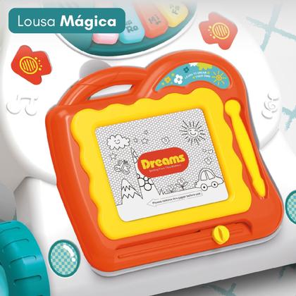 Imagem de Andador de Bebê Infantil Menino Com Teclado Musical Brinquedo Educativo