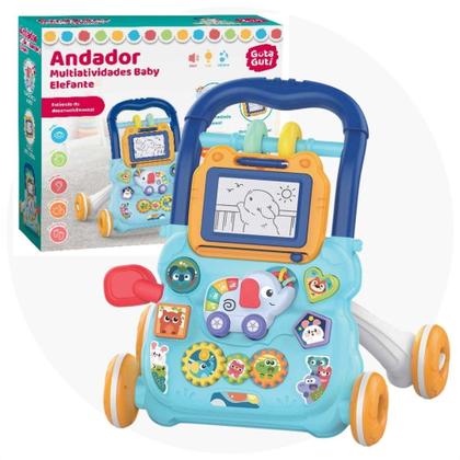 Imagem de Andador de Empurrar Infantil Multi Atividades para Bebê Divertido - Dm Toys
