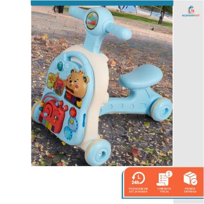 Imagem de Andador Didático Bebê Criança 3 em 1 Infantil Centro de Atividades Brinquedo Desenvolvimento Educativo