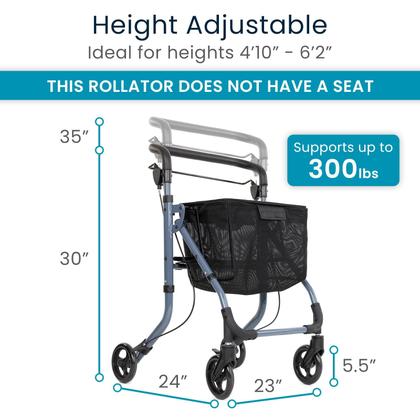 Imagem de Andador dobrável Rollator Vive para idosos, leve
