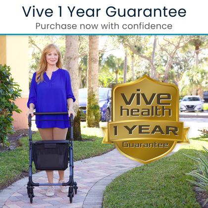 Imagem de Andador dobrável Rollator Vive para idosos, leve