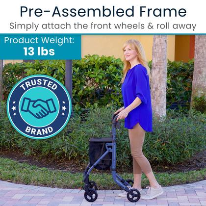 Imagem de Andador dobrável Rollator Vive para idosos, leve