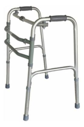 Imagem de Andador em alumínio dobrável fixo e articulado modelo sc300 para 130 kg - hidrolight