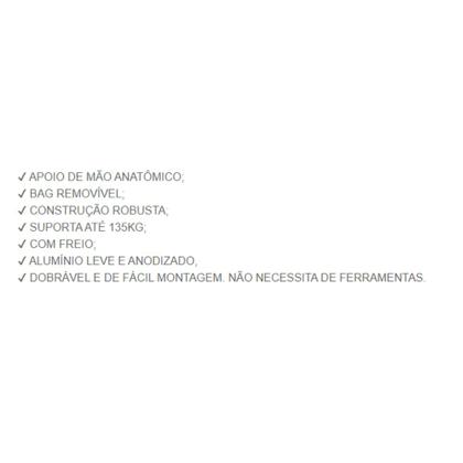 Imagem de Andador Hidrolight Adulto 4 rodas Premium com Freios