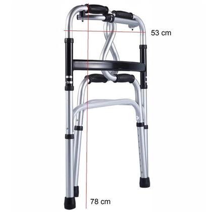 Imagem de Andador Idoso 2 Níveis Fixo/Articulado Alumínio Resistente