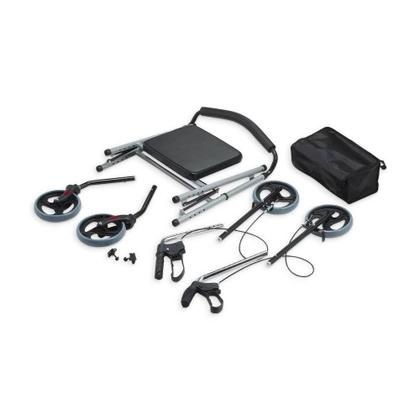 Imagem de Andador Idoso 4 Rodas de Alumínio Dobrável Dellamed com Assento D12 6248