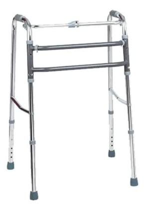 Imagem de Andador Idoso Adulto 130kg Alumínio Dobrável Regulável - Supermedy