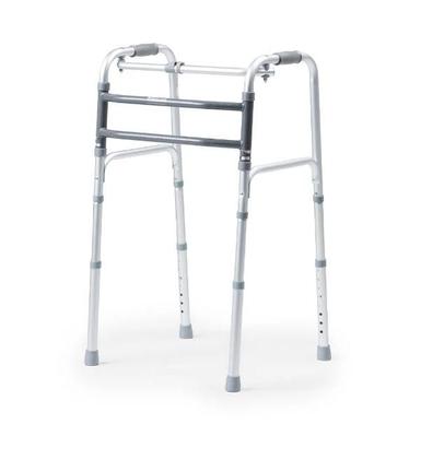 Imagem de Andador Idoso Adulto Articulado Fixo Dobrável em Alumínio 3 Barras Resistente