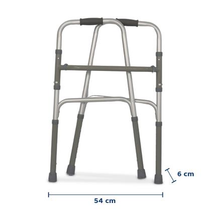 Imagem de Andador Idoso Em Alumínio Ajustável Móvel Dobrável até 100kg