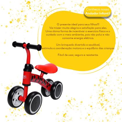 Imagem de Andador Infantil Bicicleta Treina Equilíbrio Envio Imediato