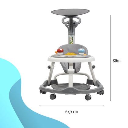 Imagem de Andador Infantil Para Bebê Com Capota e Brinquedo Musical - Kababy