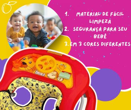 Imagem de Andador Infantil Safari Vermelho Tutti Baby Com Antiqueda