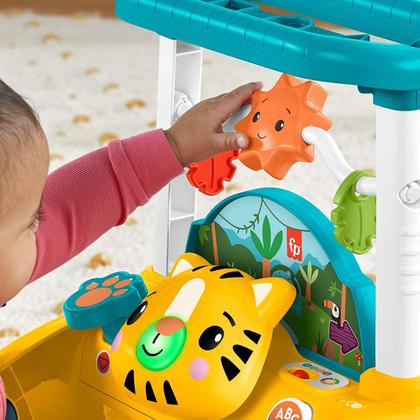 Imagem de Andador Infantil Tigre Mattel Fisher-Price Primeiros Passos de Empurrar