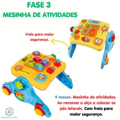 Imagem de Andador Mesinha Didática 4 Em 1 Infantil Educativo Musical 