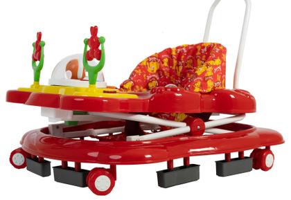 Andador musical megaluxo infantil vermelho jumbobaby - Andador