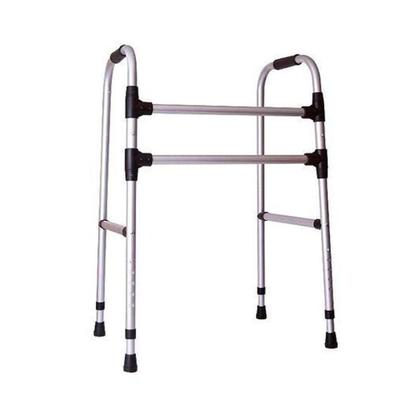 Imagem de Andador para Adulto / Idoso Dobrável 2 Barras Fixas em Alumínio