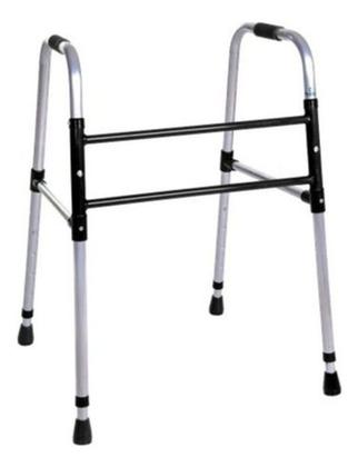 Imagem de Andador RETO Para Idoso Adulto Dobrável Em Alumínio Fixo Até100k