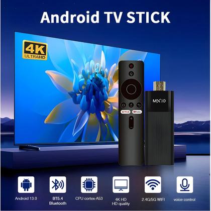 Imagem de Android 13 TV Stick MX10 F3PRO Allwinner H313 Cortex-A53 Chromecast Com Mais De 70 Idiomas