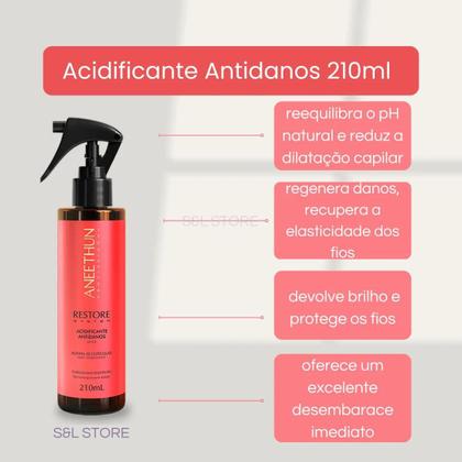 Imagem de Aneethun Acidificante Antidanos Restore System - 210ml