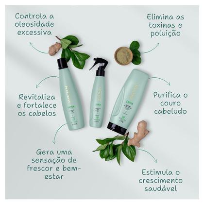 Imagem de Aneethun Detox System Kit Shampoo Refresh Bálsamo Multifuncional e Loção Ice Scalp 150ml