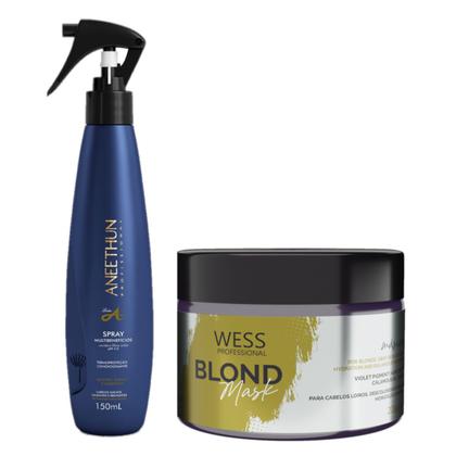 Imagem de Aneethun Linha A Spray Termo. 150ml+Wess Blond Mask200ml