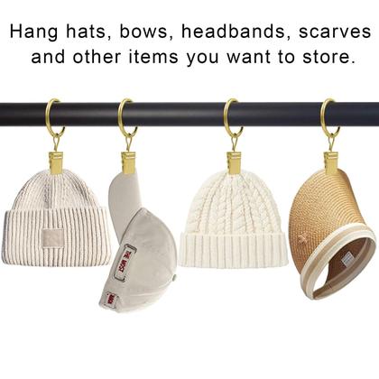 Imagem de Anéis de cortina AMZSEVEN Metal, pacote 44, cor dourada de 1 polegada