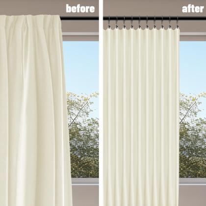 Imagem de Anéis de cortina com clipes Ginbel Direct, 2 cm, Black Iron, pacote com 24