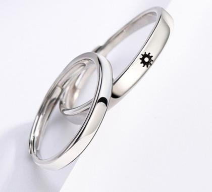 Imagem de Aneis Par Masculino e Feminino Entrega Rápida