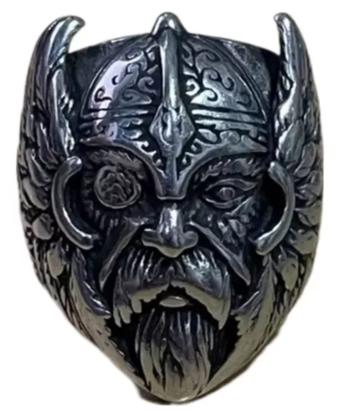 Imagem de Anel Aço Inox Odin O Guerreiro Vikings