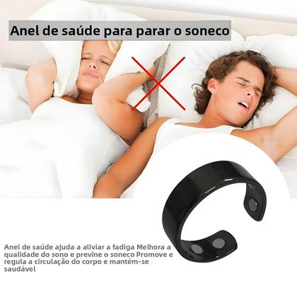 Imagem de Anel Ajustável Antirronco: Dispositivo De Acupressão Para Redução De Ronco E Alívio Da Insônia
