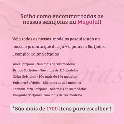 Imagem de Anel Cristal Rosa e Cravejado de Zircônias Softjoias Folheado em Ouro 18K