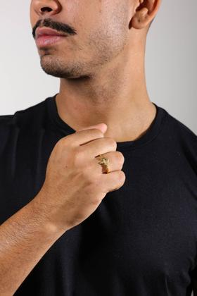 Imagem de Anel Crucifixo Com Cristo Ouro Amarelo 18 Kl Modelo 03