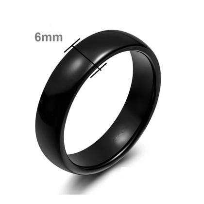 Imagem de Anel de Aço Inox Preto 6MM