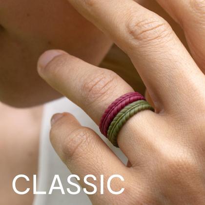 Imagem de Anel de casamento de borracha de silicone ROQ para homens com 9 mm de largura, tamanho 11