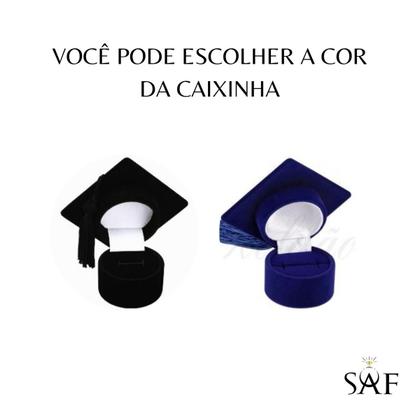 Imagem de Anel De Formatura ABC Infantil Regulavel Com Caixinha Capelo