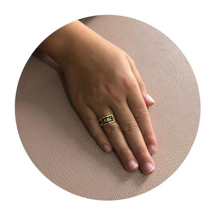 Imagem de Anel De Formatura ABC Infantil Regulavel Com Caixinha Capelo