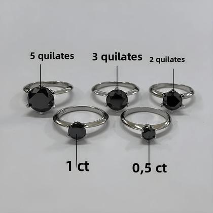 Imagem de Anel De Moissanite Feminino 1/2/3/5ct JoyceJelly Em Prata Esterlina 925 Luxuoso Para Casamento