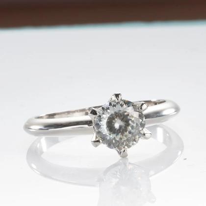 Imagem de Anel De Moissanite Feminino 1/2/3/5ct JoyceJelly Em Prata Esterlina 925 Luxuoso Para Casamento