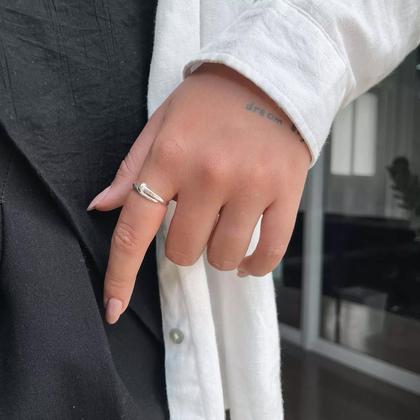 Imagem de Anel de Prata Prego Liso
