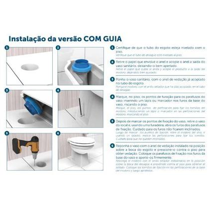 Imagem de Anel de Vedação P/ Vaso Sanitário C/ Guia Blukit
